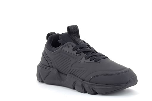 CORE HI CUIR LOW TOP LACE UP:Noir/Noir/