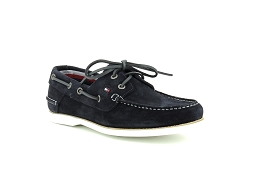 TOMMY HILFIGER CLASSIC SUEDE BOAT SHOE<br>Navy