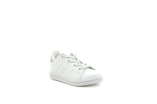MADRID H STAN SMITH EL I:Cuir/Blanc/Argent/
