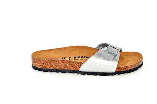 PLAGE MADRID F BIRKO:Cuir/Argent/Métal/