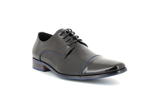  LORICK<br>Cuir Noir Bleu 