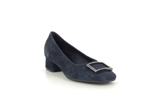  KARISSE<br>Cuir Velours Bleu 