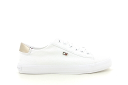 TOMMY HILFIGER VULC CANVAS LACE UP<br>Blanc