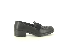  CAMILLE<br>Nubuck Noir Leopard 