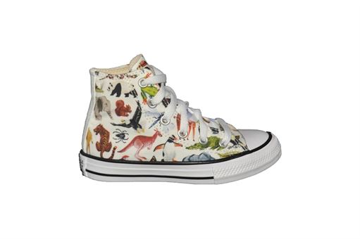 Converse toiles jr core hi blanc