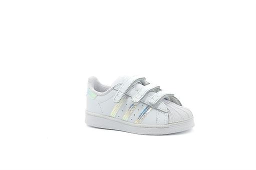 Adidas velcro superstar cf i blanc