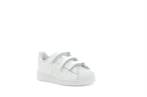 Adidas velcro superstar cf i blanc