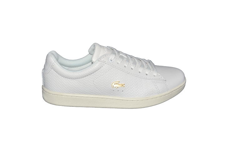 Lacoste sneakers carnaby craquele sfa blanc