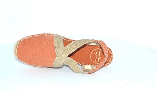 chaussures compensées orange