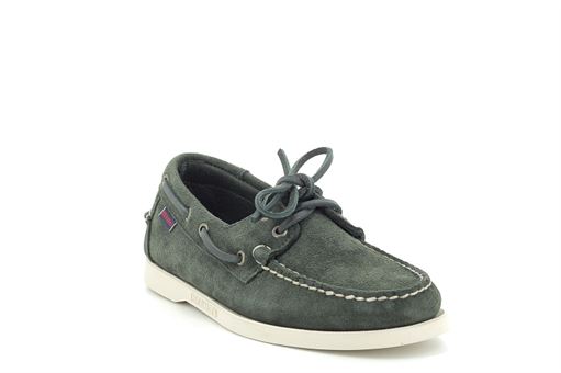 Sebago bateaux docksides vert