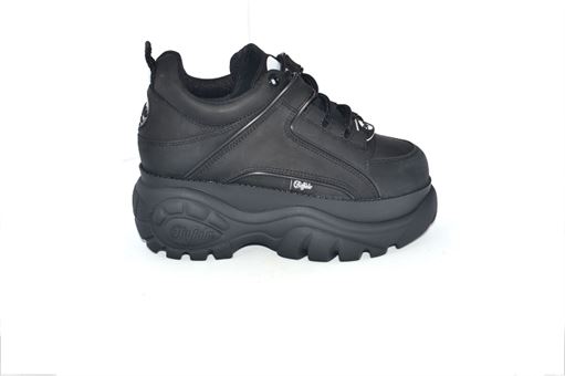Buffalo baskets et sneakers cow leather noir