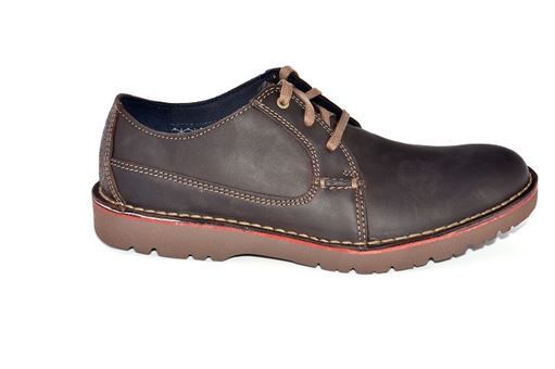 Clarks lacet ville vargo plain marron