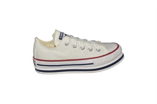 Converse toiles jr plat form ox blanc