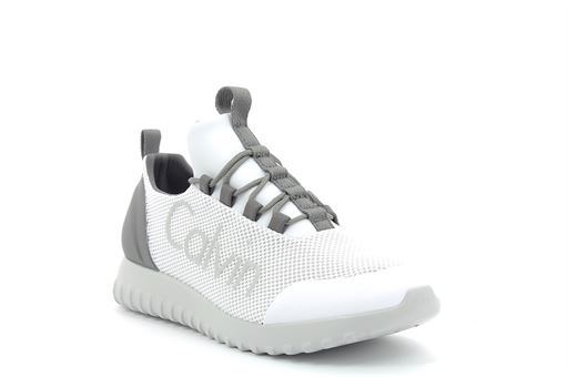 Calvin klein sneakers laceup mesh blanc