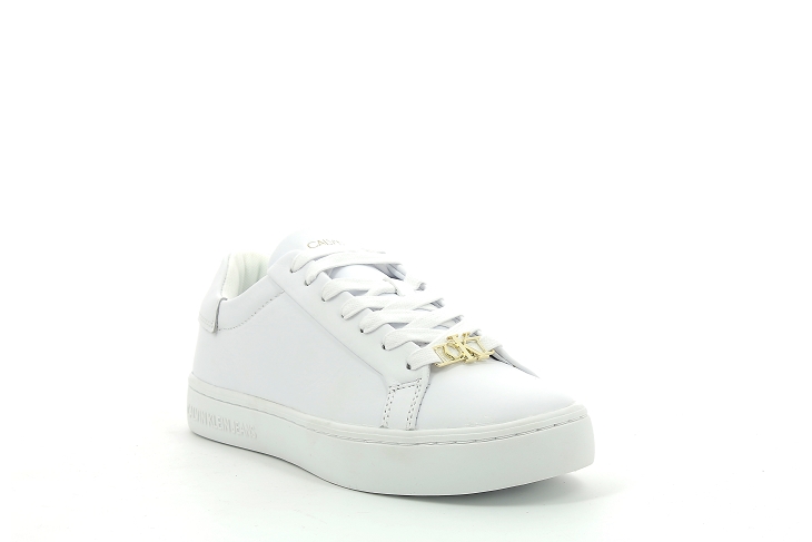 Calvin klein sneakers cupsole laceup blanc