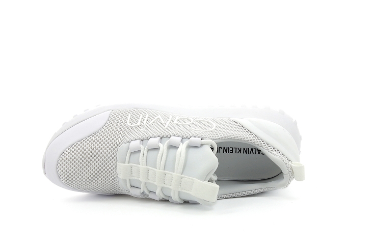 Calvin klein sneakers laceup mesh blanc2068602_5