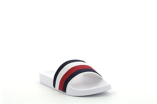 Tommy hilfiger sandales ribbon pool blanc