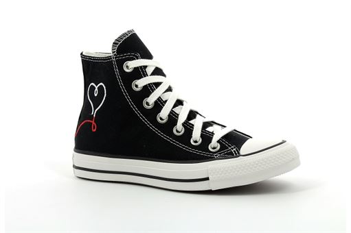 Converse toiles chuck vintage coeur noir