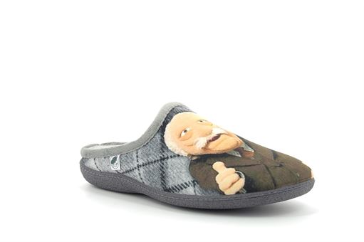 La  bande a mich pantoufle helice gris