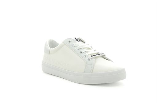 Calvin klein sneakers low profile sneaker laceup co blanc