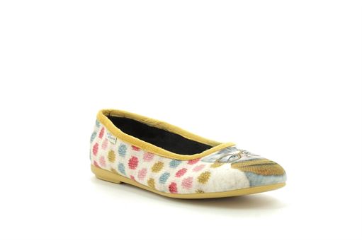 La maison de l espadrille pantoufle 6040 jaune