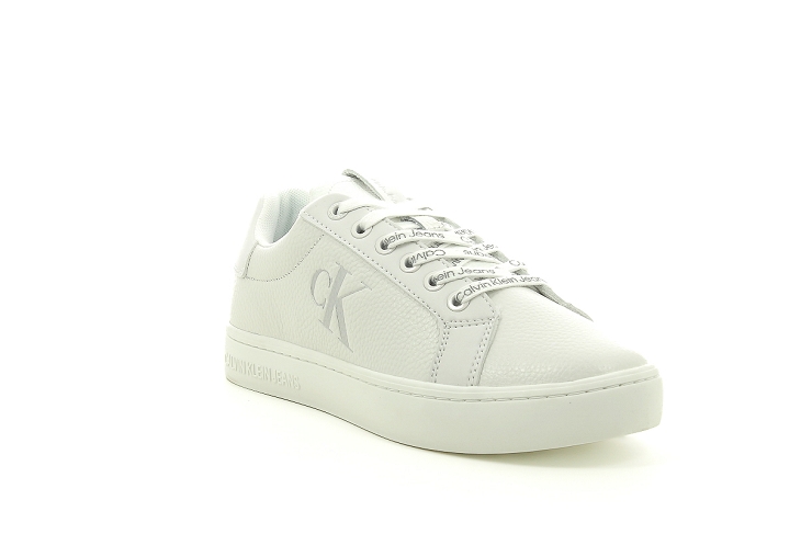Calvin klein sneakers cupsole lace up low lhr blanc