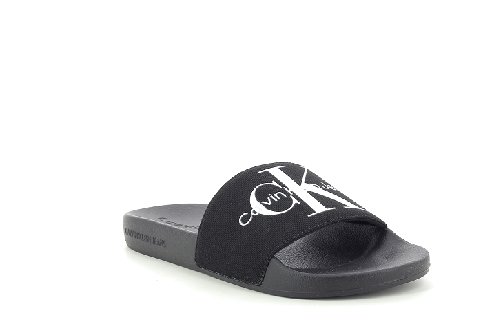Calvin klein sandales slide monogram noir