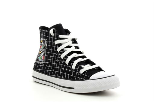 Converse toiles allstar color grid noir