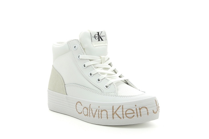 Calvin klein sneakers vulc flatf mid blanc