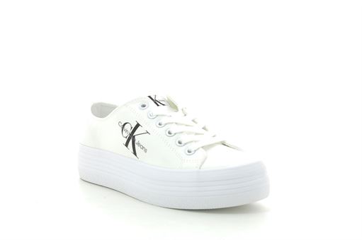 Calvin klein sneakers vulc flatf mono blanc