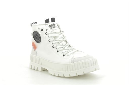 Palladium toiles pallashock back zip blanc