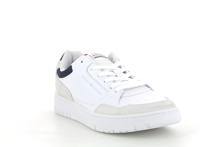 Tommy hilfiger sneakers th basket core leather blanc