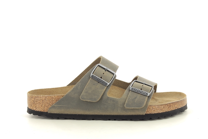 Birkenstock sandales arizona natural leather vert