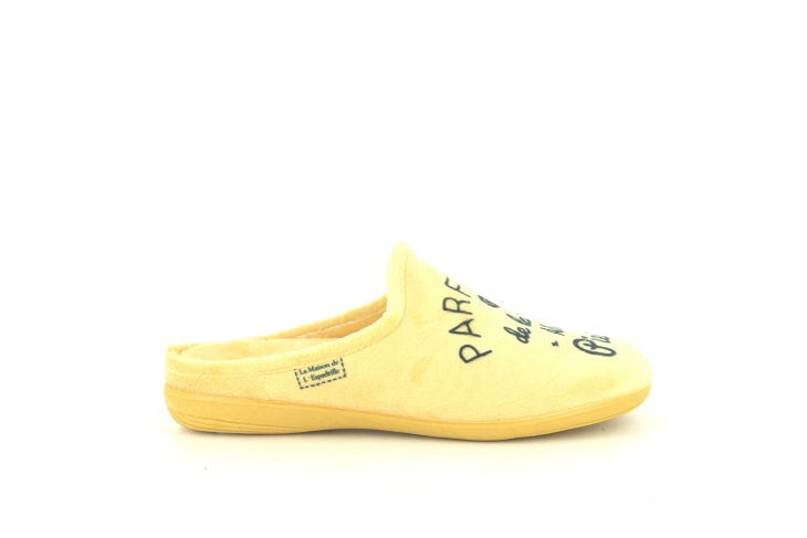 La maison de l espadrille pantoufle 102 8 f12 jaune