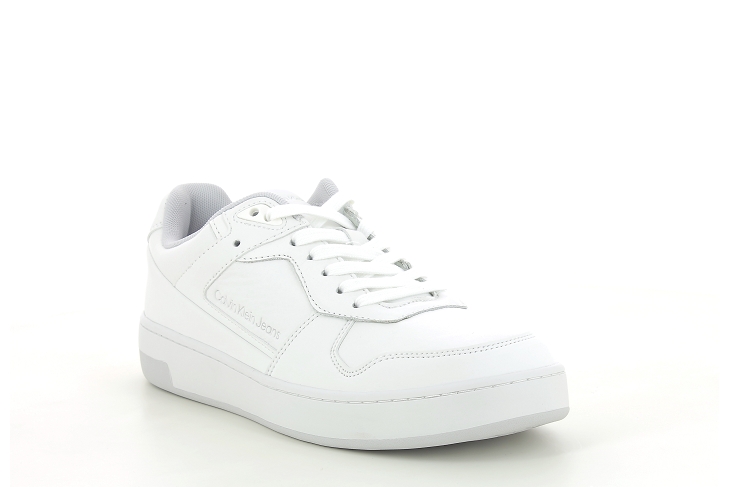 Calvin klein sneakers basket cupsole low lth in sat blanc