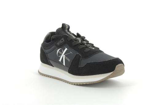 Calvin klein sneakers runner laceup sock m noir