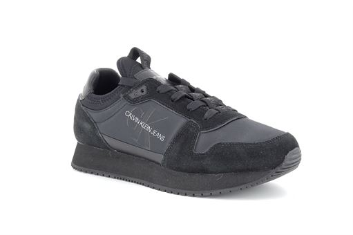 Calvin klein sneakers runner laceup sock m noir