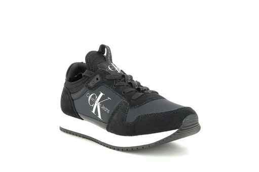 Calvin klein derbies runner sock laceup noir