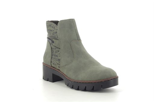 Rieker boots bottines x5755 vert