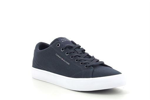 Tommy hilfiger sneakers th hi vulc low canvas bleu
