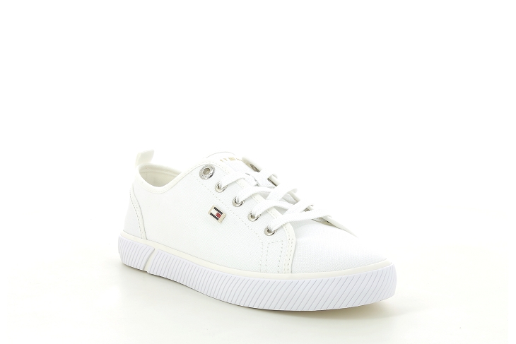 Tommy hilfiger compense vulc canvas sneakers blanc