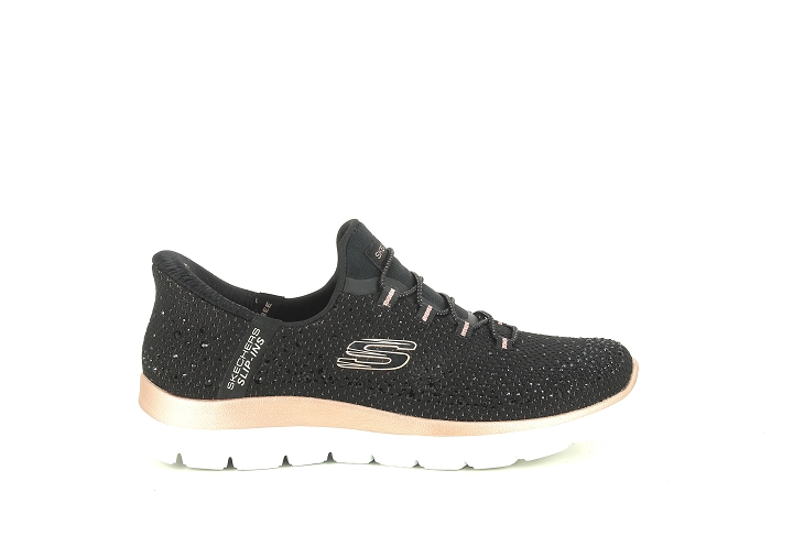 Skechers baskets et sneakers summits brillant shine noir