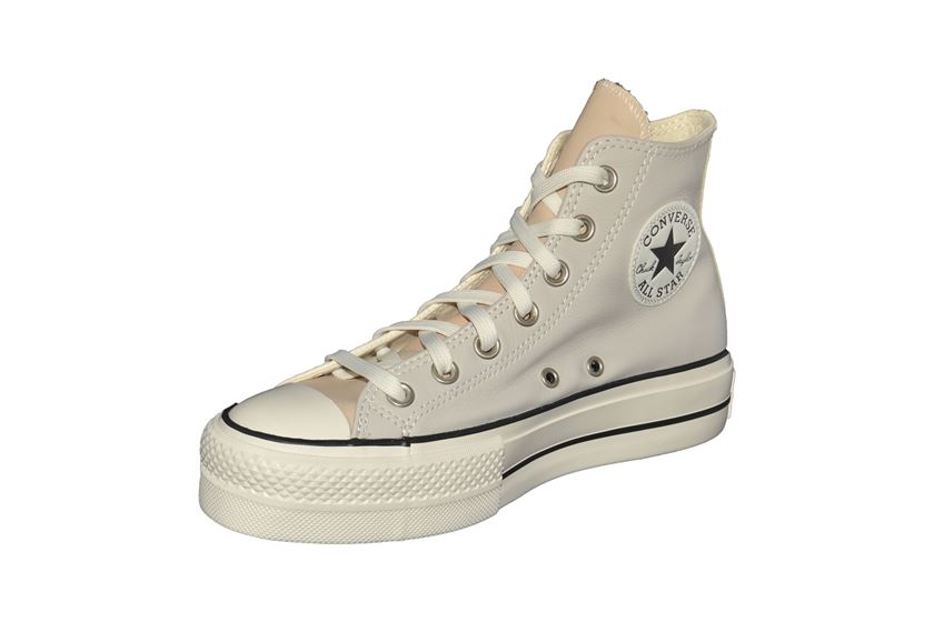 converse cuir beige