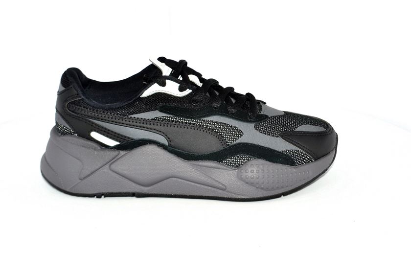 puma rs x puzzle men's black sneakers