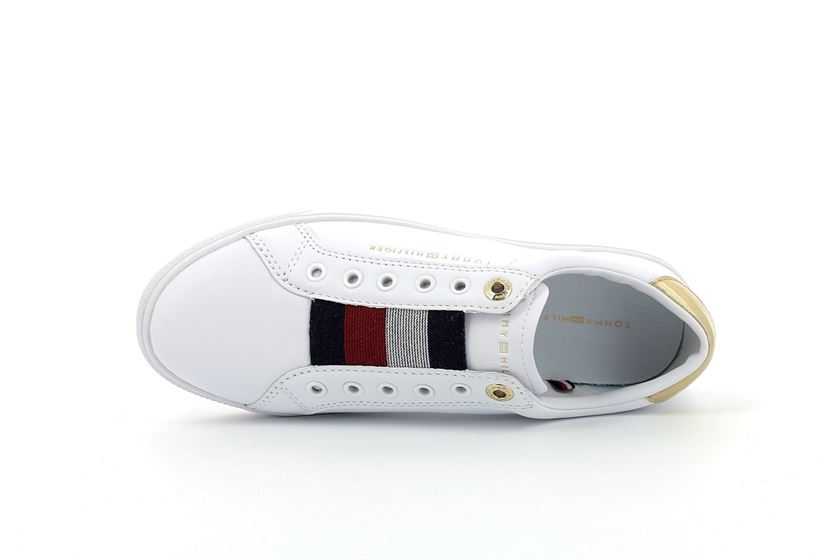sneakers Tommy hilfiger th elastic slip on blanc