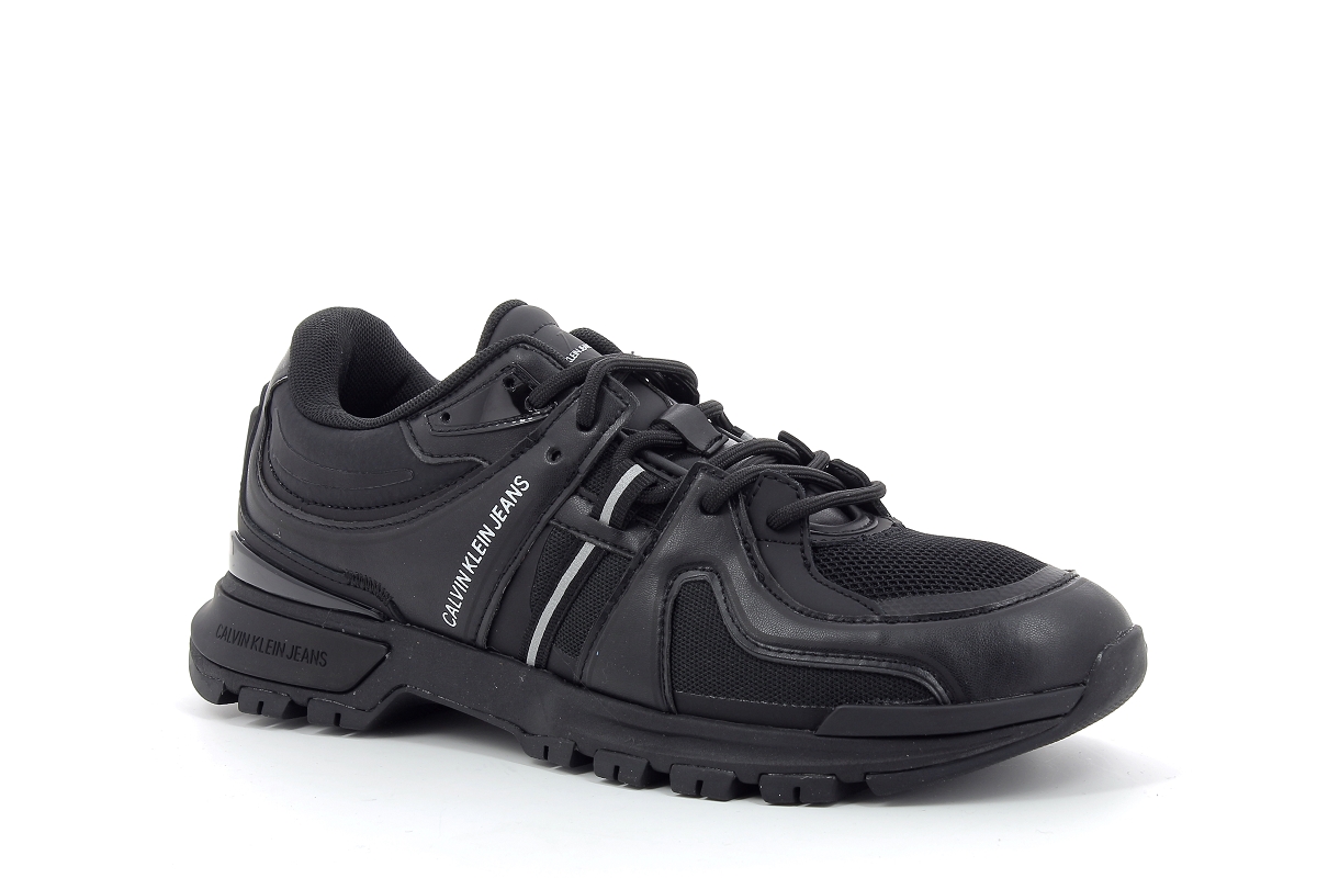 Calvin klein sneakers laceup mix cycl noir2141501_1