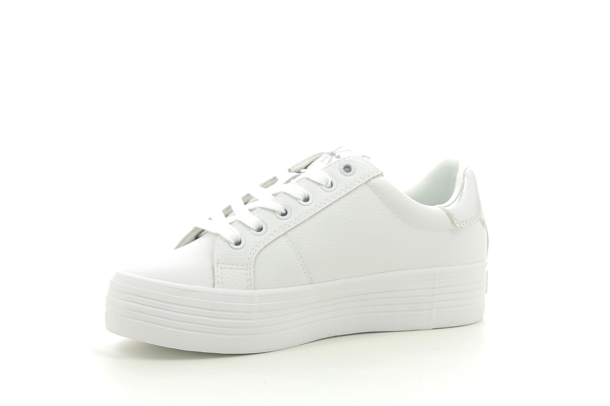 Calvin klein sneakers flatform lace up blanc2242301_2