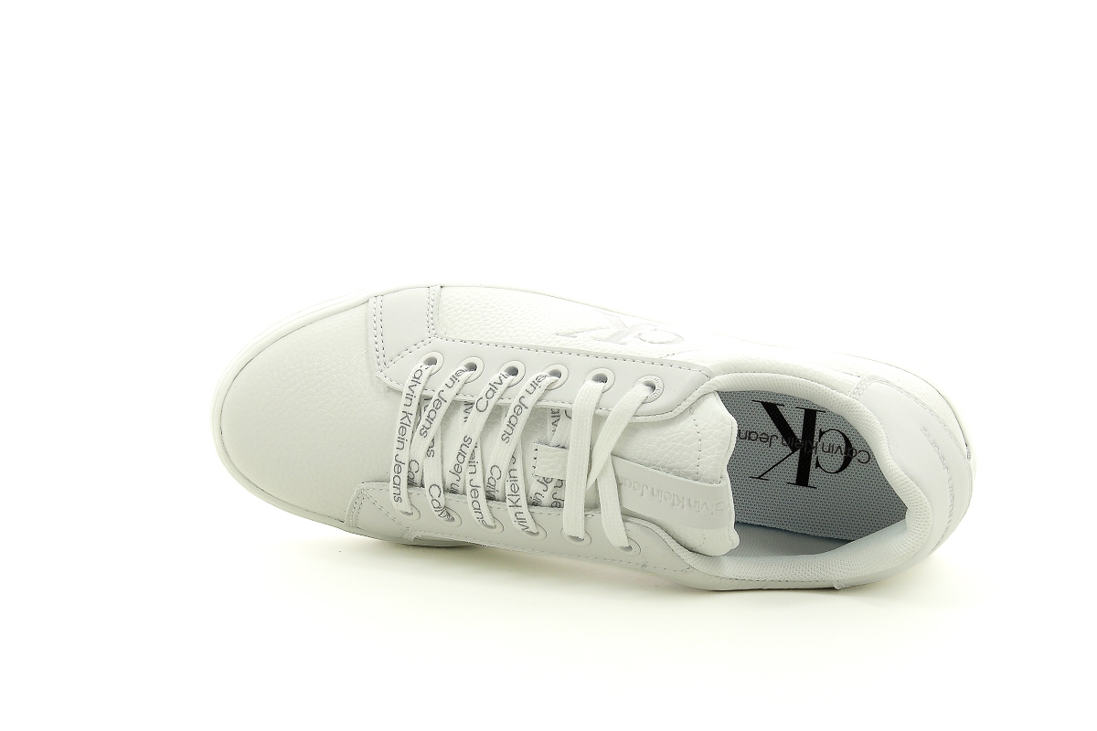 Calvin klein sneakers cupsole lace up low lhr blanc2242501_5