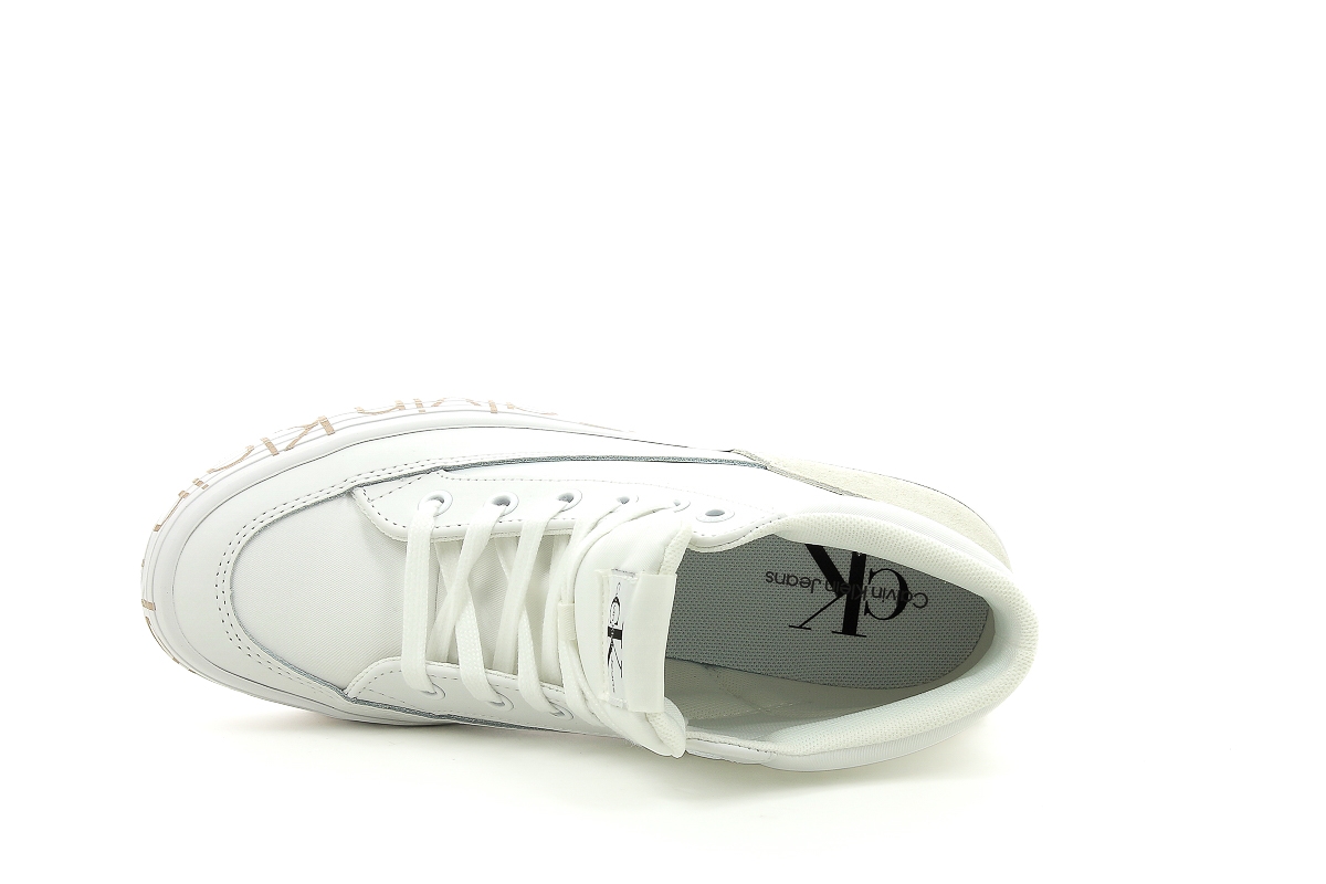 Calvin klein sneakers vulc flatf mid blanc2324301_5