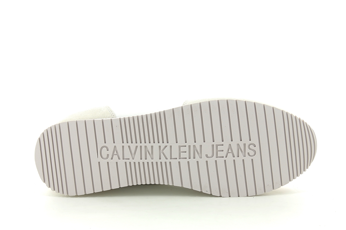 Calvin klein sneakers runner sock laceup blanc2342101_6